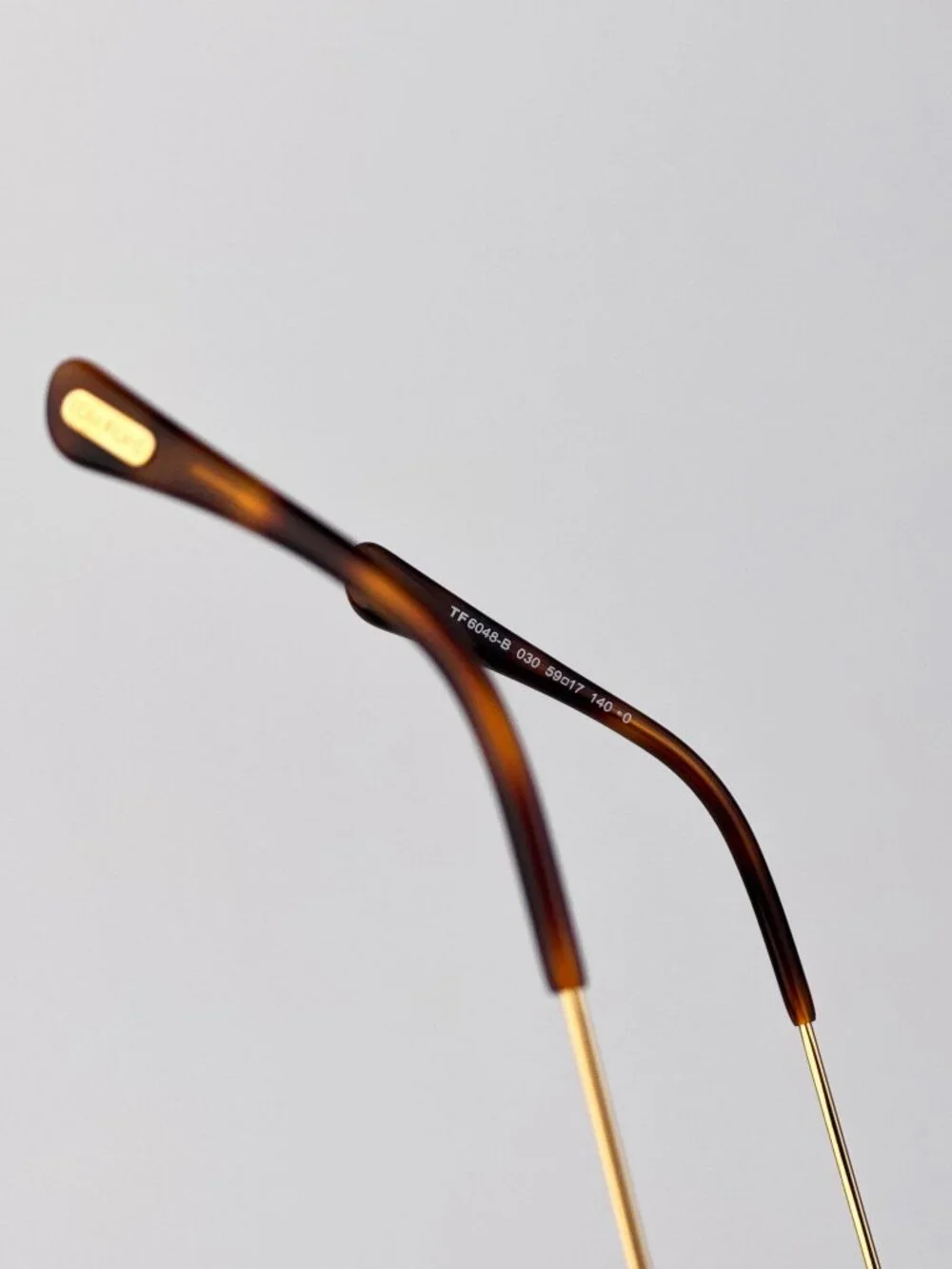 Tom Ford Women’s Eyeglasses Gold Oversized Square FT6048-B 030 NEW AUTHENTIC